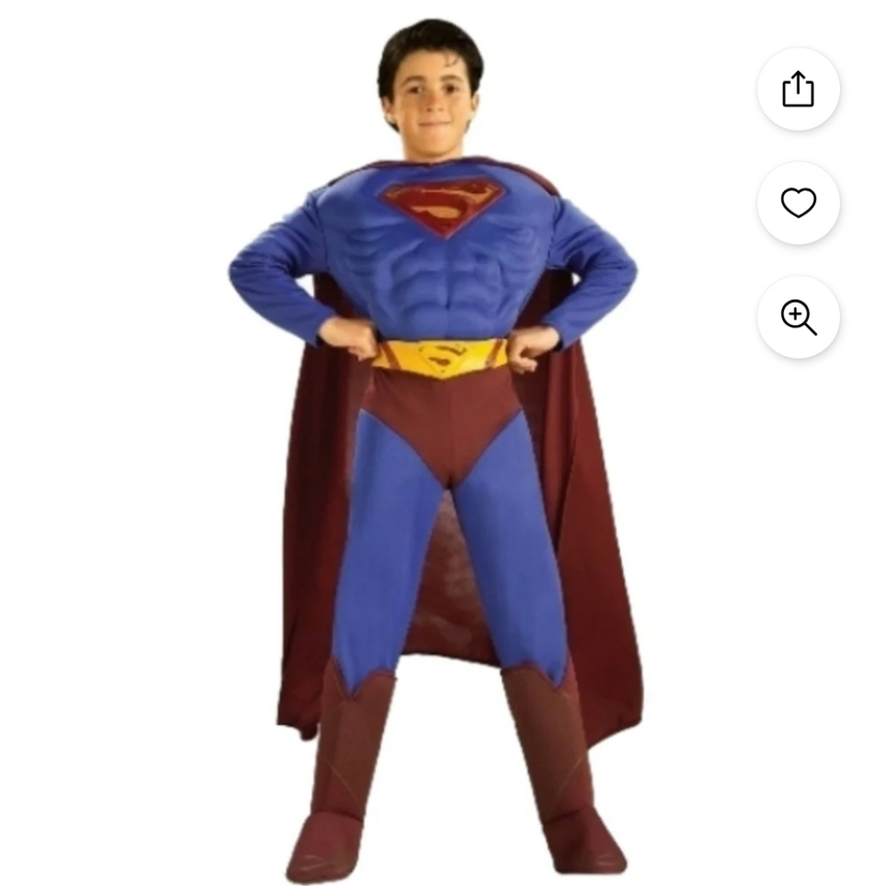 Superhero Kids Costume with Cape - Superman